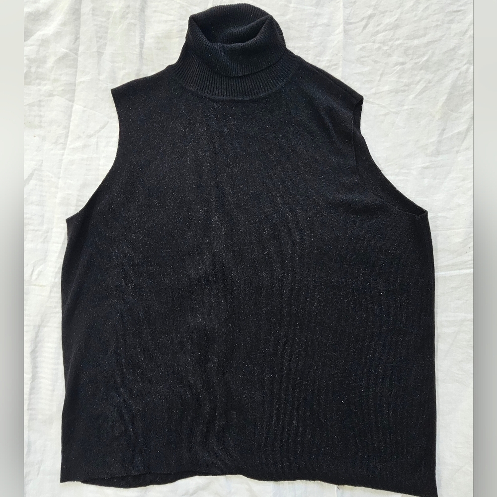 Kate Hill Black Turtleneck Sweater Size 2x
